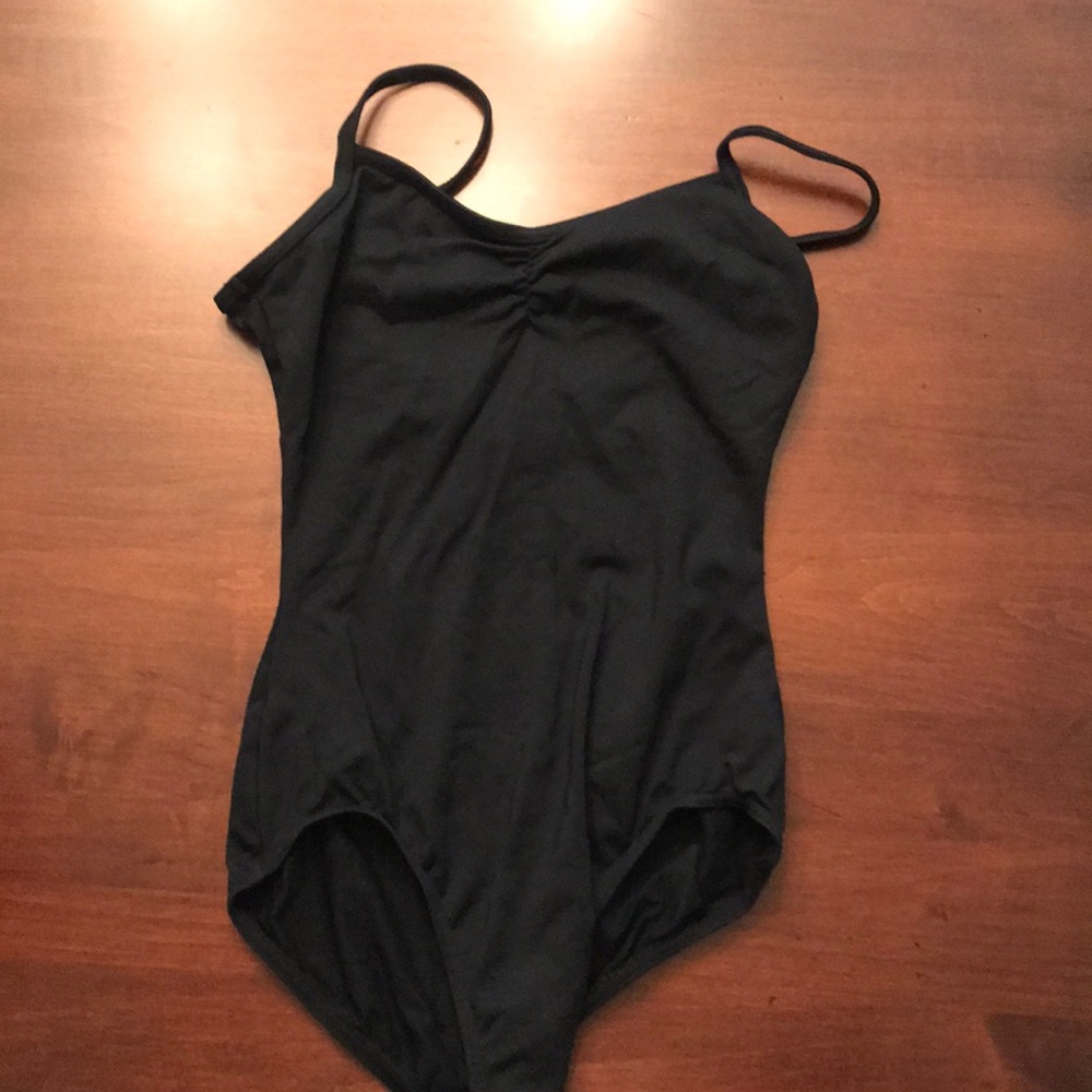 Black simple leotard